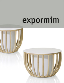 Expormim Frames Low Round Tables in White