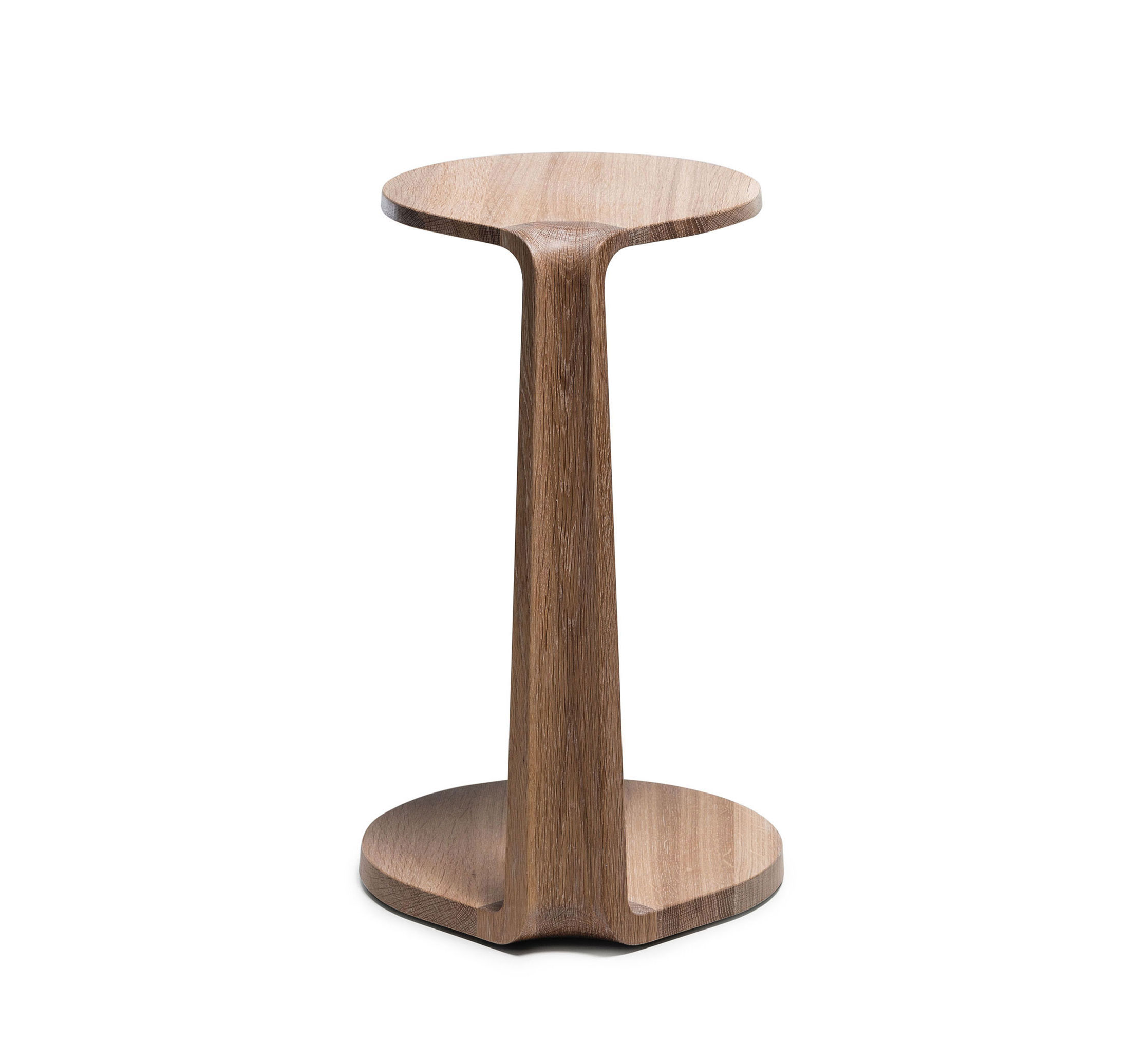 MS&Wood Primum Solid Wood Oval Side Table