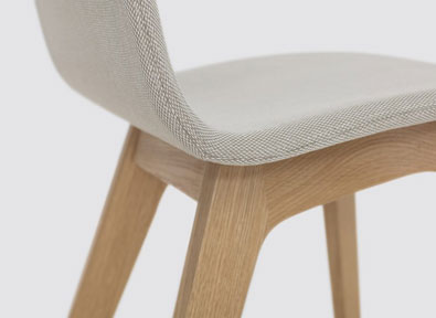 Zeitraum Morph Chair detail - fully upholstered