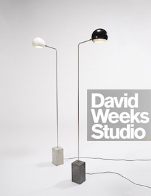 David Weeks Cement Standing Lamp