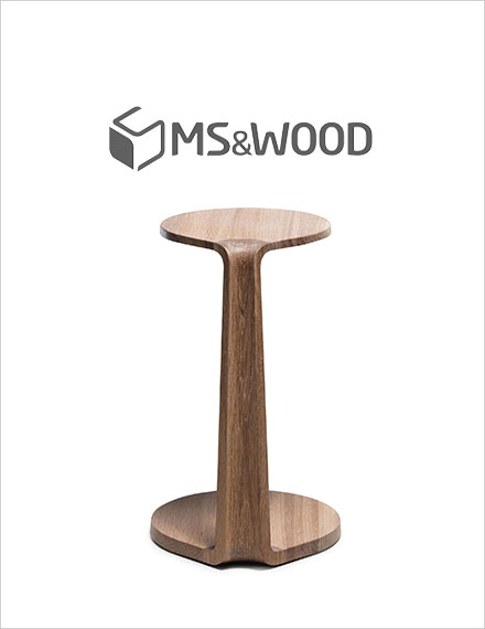 MS&Wood Primum Oval Side Table
