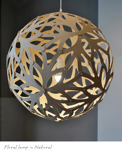 David Trubridge Floral Lamp in Natural, Modern Lighting Vancouver
